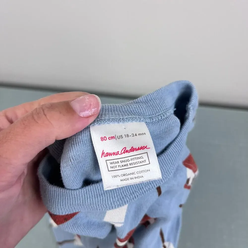 Hanna Andersson S'mores Short John Pajamas 80 cm 18-24 Months